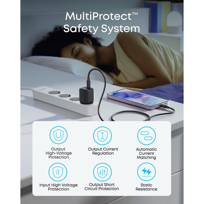 Anker 25W Compact USB C Charger - Black (A2656L11)