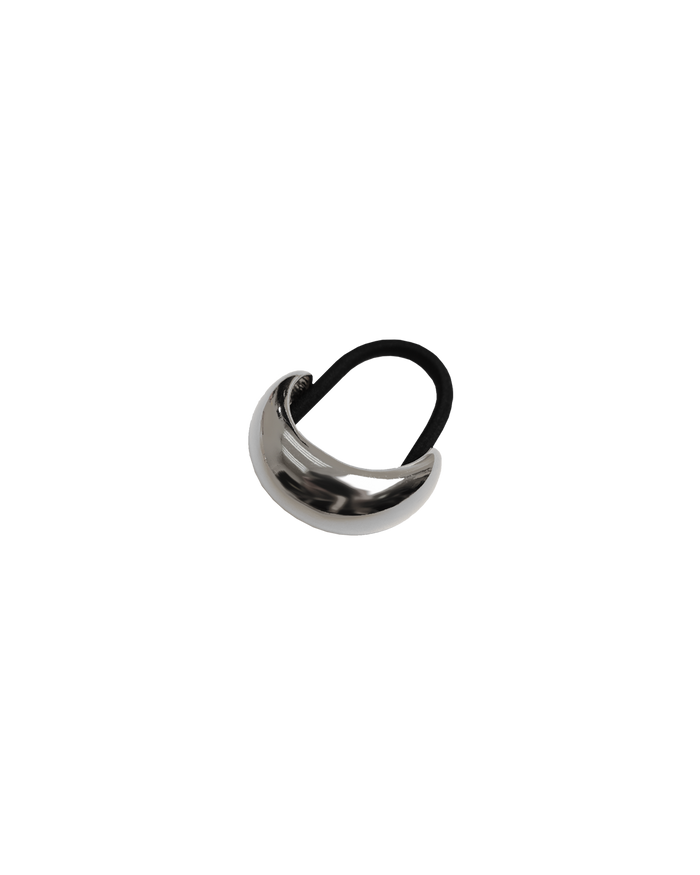 CHROME HAIR TIE SILVER