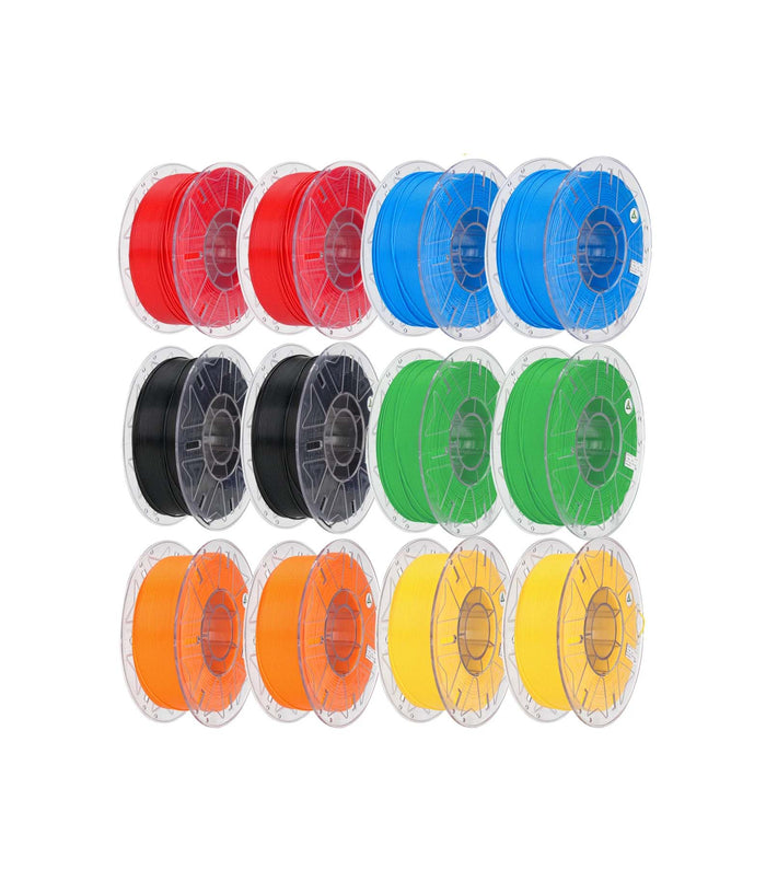 Creality Everyday 12KG Filament Bundle (6 colors, 2 Packs Each) – Image 1 | DroneNerds