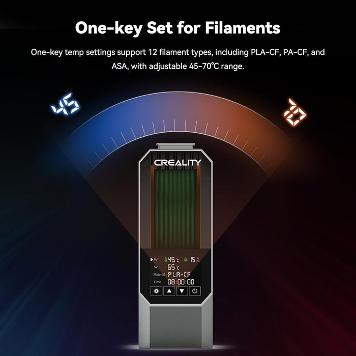 CREALITY Space Pi Filament Dryer – 360° Hot-Air Circulation, Fast Heating, 3.7'' LCD Touch Screen – Image 4 | DroneNerds