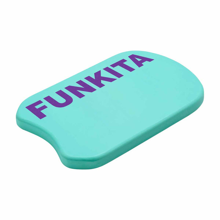 Funkita Still Mint Kickboard by Way Funky, mint-colored swim training kickboard with ergonomic design for swimmers.