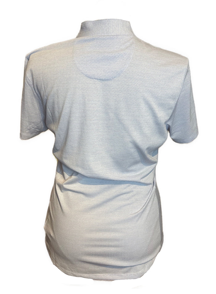 Greg Norman Women's White & Blue Print Short Sleeve Top Size XL