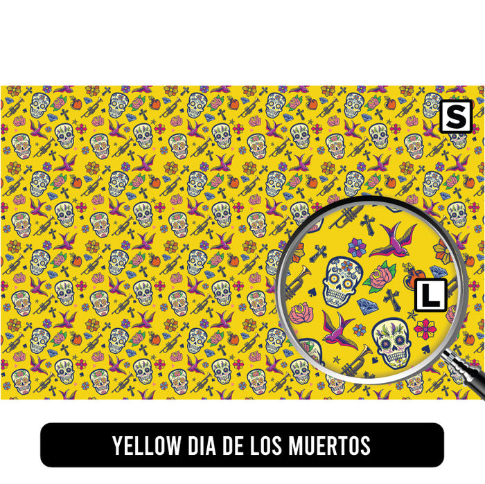 Yellow Dia De Los Muertos