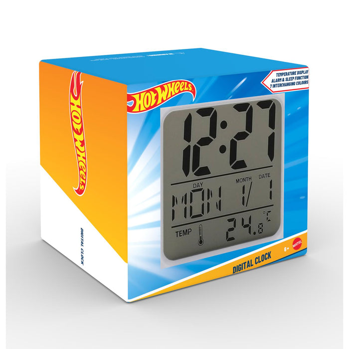 Hot Wheels Digital Clock - Blue (DC01-H-WHT)