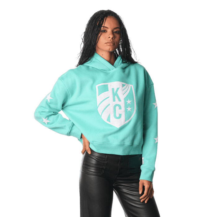 KC Current Women's Bejeweled Crop Hoodie