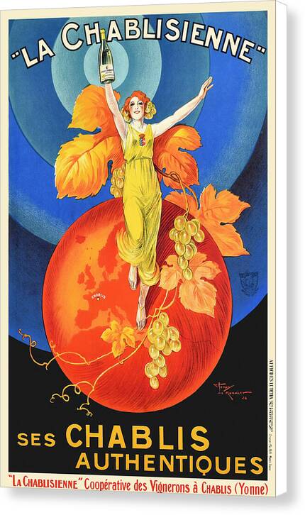 La Chablisienne Ses Chablis Authentiques - Canvas Print