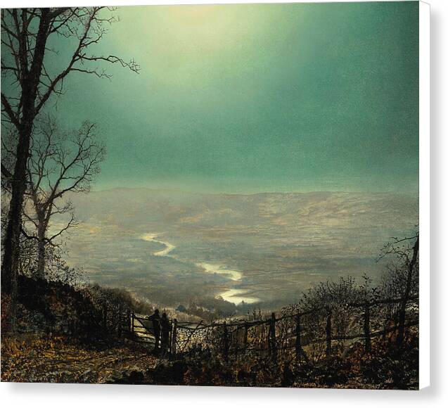 Moonlight, Wharfedale - Canvas Print