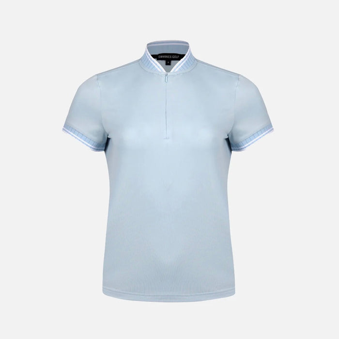 New Swannies Women's Short Sleeve Tara Polo - Sky