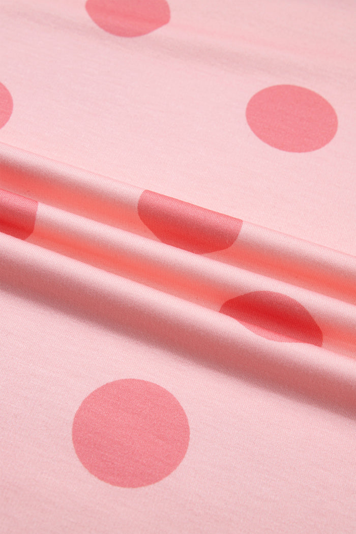 Playful Pink Polka Dot Skort & Top Set