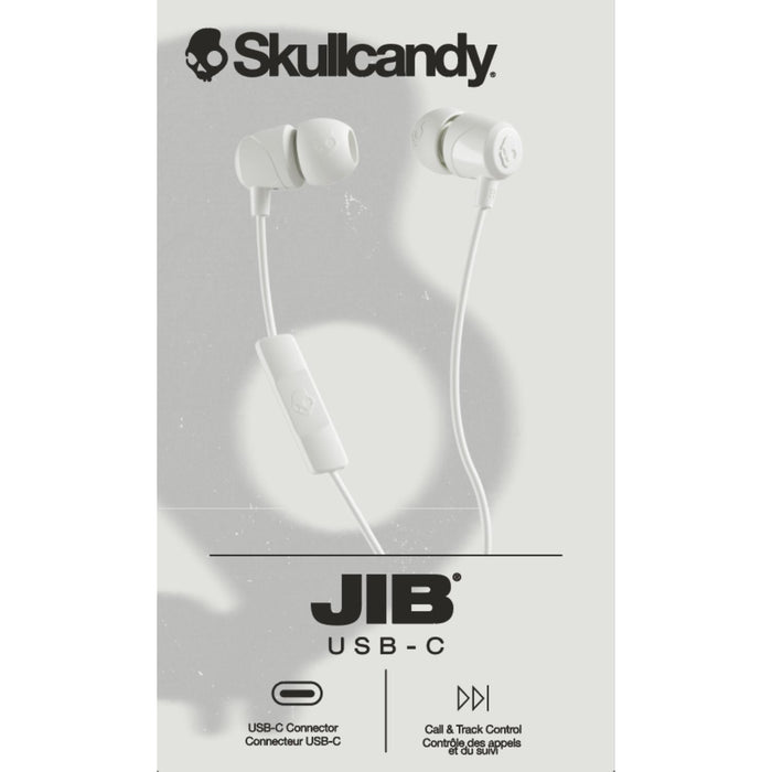 Skullcandy Jib® USB-C Wired In-Ear Earbuds with Microphone - Bone (S2JMY-S001)