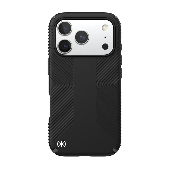 Speck Presidio2 Grip MagSafe Case - Apple iPhone 17 Pro - Black & Slate Grey (SPK150976-D143)