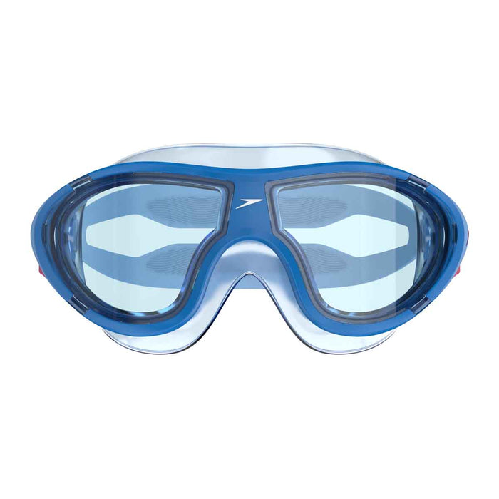 Speedo Biofuse 2.0 Junior swimming goggles in Lagoon Blue and Celeste, designed for comfortable fit and clear underwater vision.