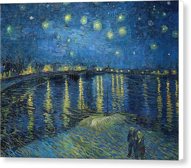 Starry Night Over the Rhone - Canvas Print
