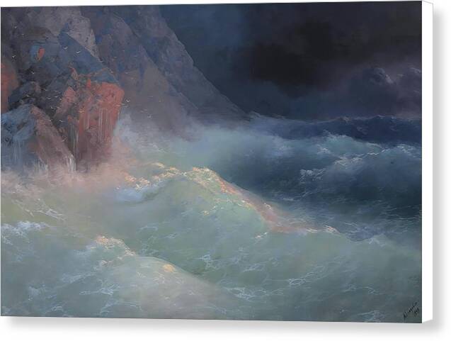 Storm on the Black Sea - Canvas Print
