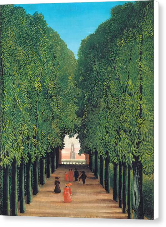 The Avenue in Saint-Cloud Park - Canvas Print