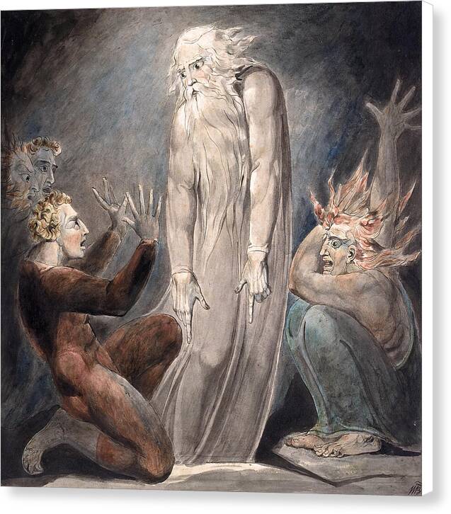 The Ghost of Samuel Appearing to Saul - Canvas Print
