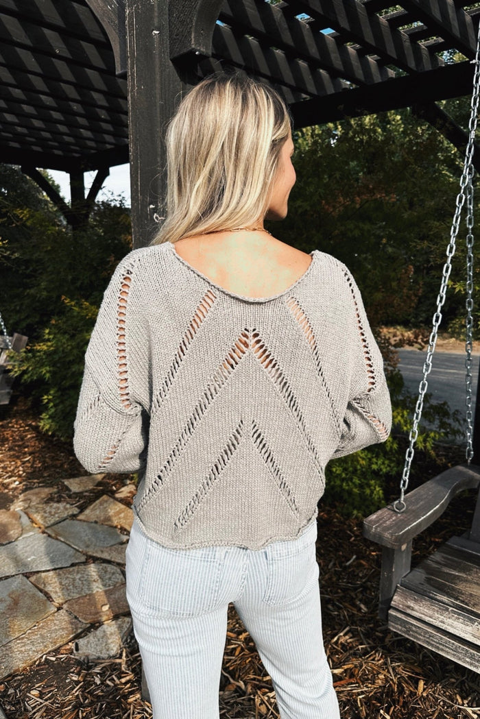 Undone Charm Knit Sweater - FINAL SALE