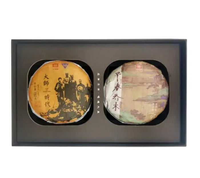2018 DaYi "Da Shi Bao He" (Master Treasure Box) 2 Cakes 150g *2 Puerh Sheng Shou Cha - King Tea Mall