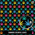 Cannabis Colorful Leaves