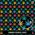 Cannabis Colorful Leaves