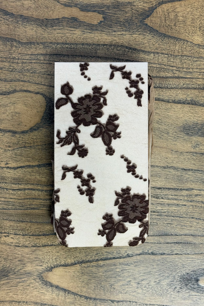 Free People Flocked Floral Tights
