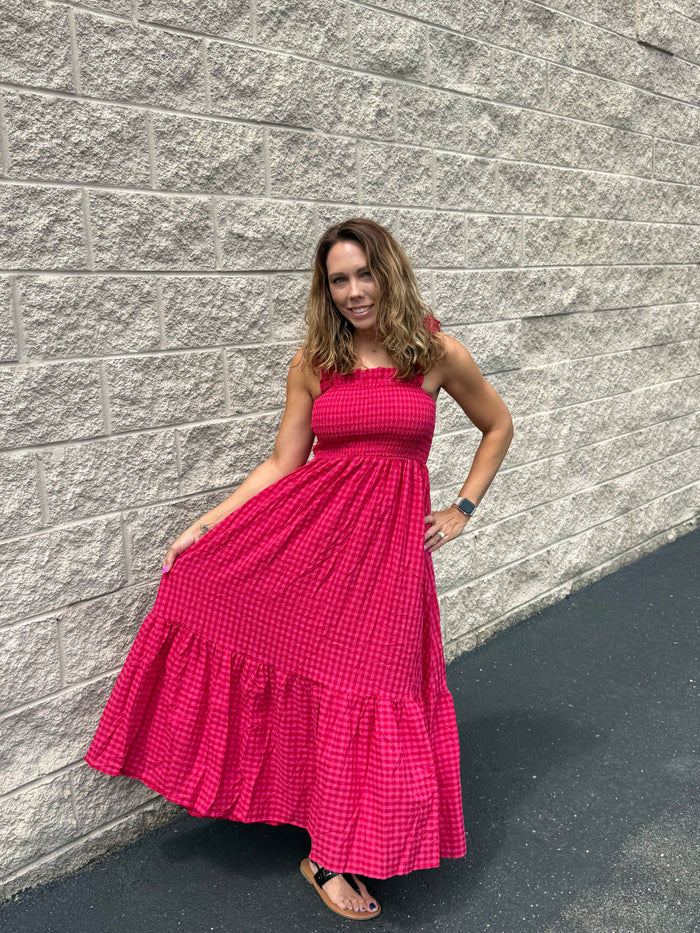 Aurelia Gingham Maxi