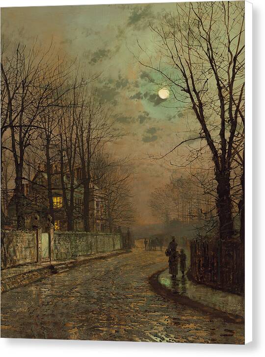 A Wet Road, Knostrop, Yorkshire - Canvas Print