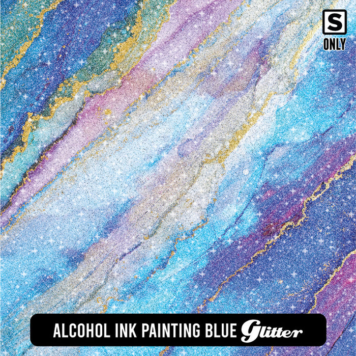 Alcohol Ink Painting Blue