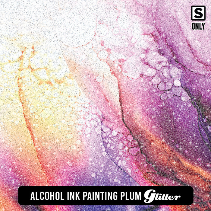 Alcohol Ink Painting Plum