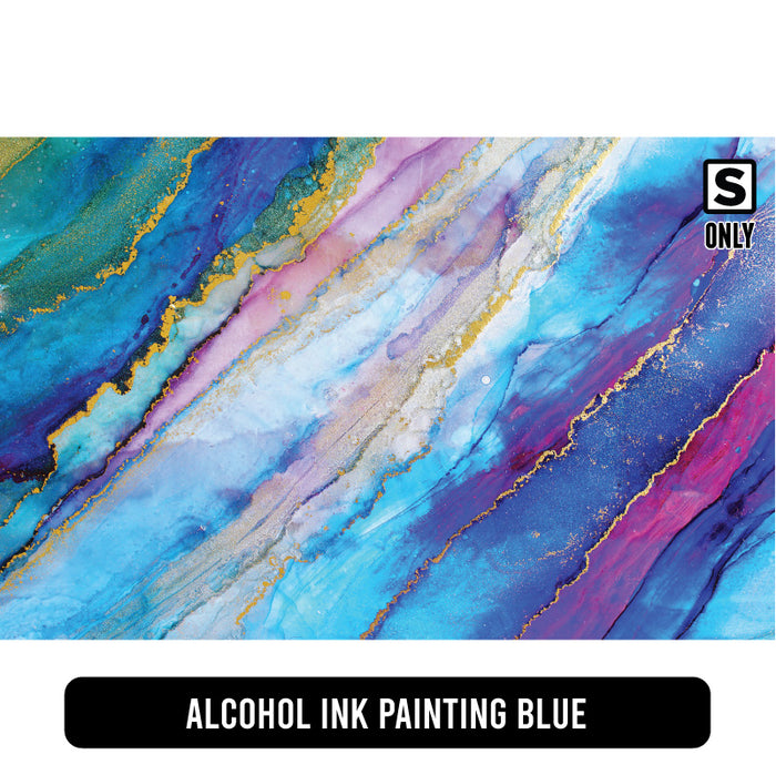 Alcohol Ink Painting Blue