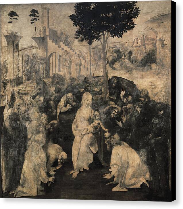 Adoration of the Magi  1 - Canvas Print