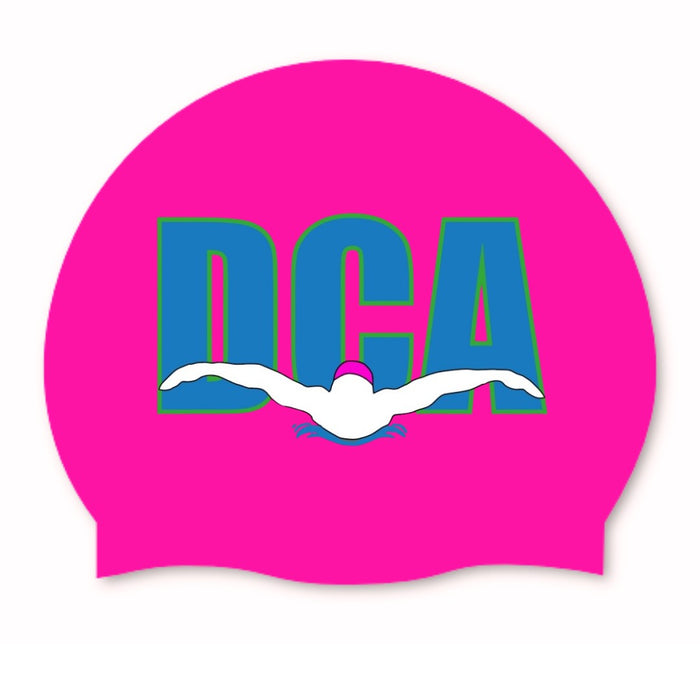 AK Dundee City Aquatics Club logo-only multi-color cap by AK Club Kit, featuring the club's emblem on a sports cap.