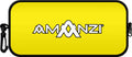 Yellow Amanzi Sunshine neoprene goggle case, compact and padded, designed for protecting swimming goggles and accessories.