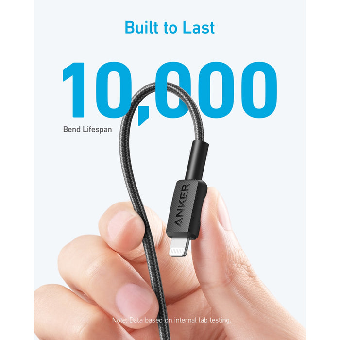 Anker 322 PowerLine USB C to MFI 1.8M 60W Cable - Black (A81B6H11)