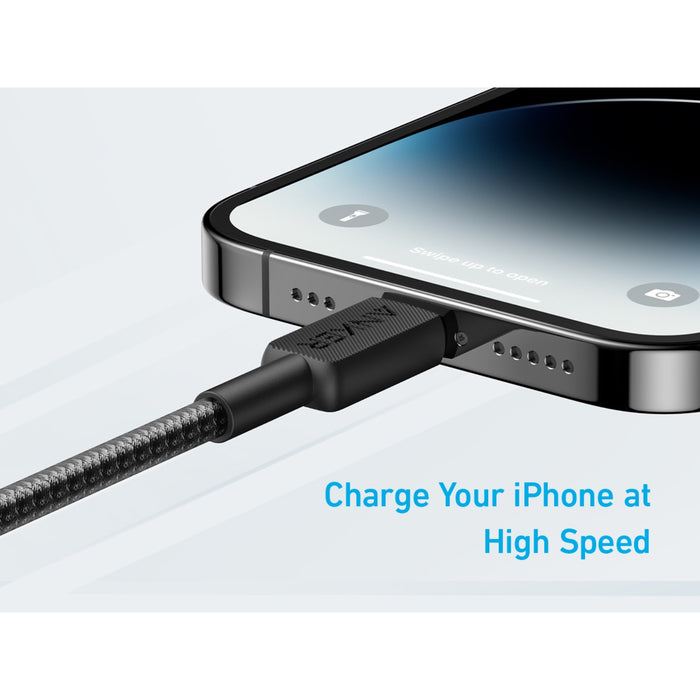 Anker 322 PowerLine USB C to MFI 1.8M 60W Cable - Black (A81B6H11)