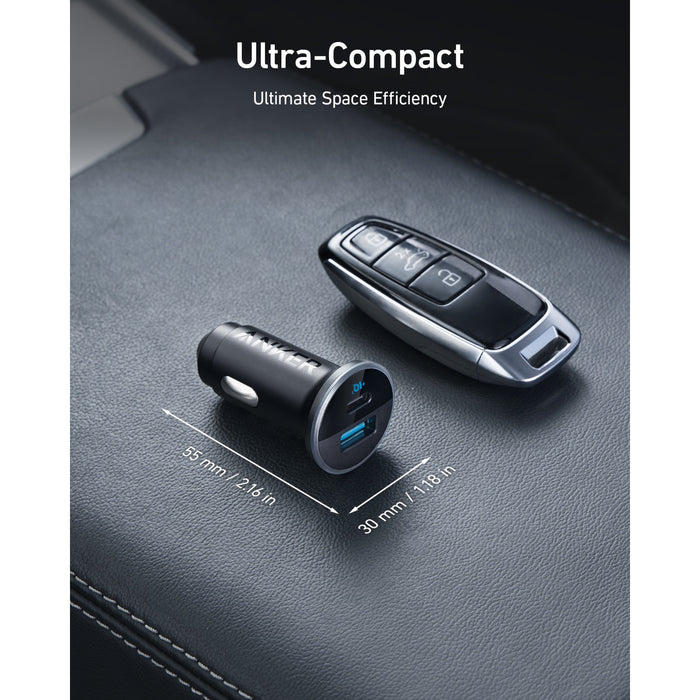 Anker 323 Car Charger 52.5W - Black (A2735H11)