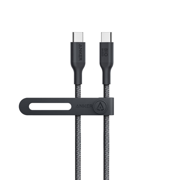 Anker 544 Bio-Based USB C-USB C Cable Fast Charging 140W 0.9M Cable - Black (A80F5H11)