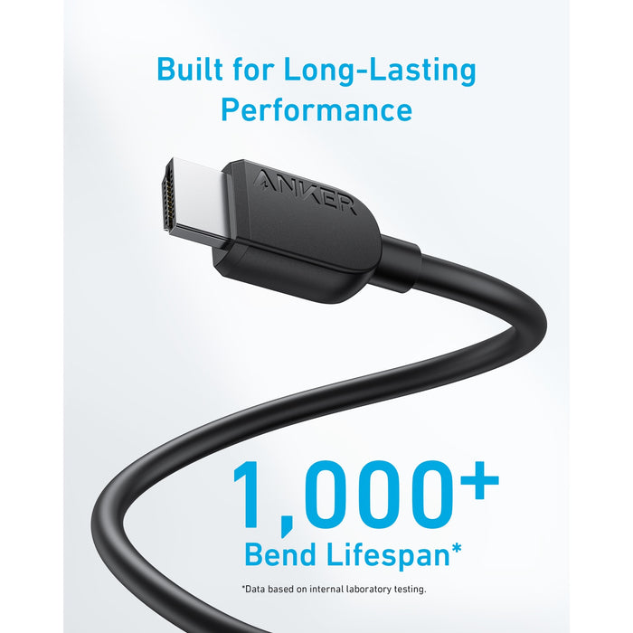Anker HDMI Adapter Cable 8K@60Hz 1.8m HDMI to HDMI Cord - Black (A8742H11)