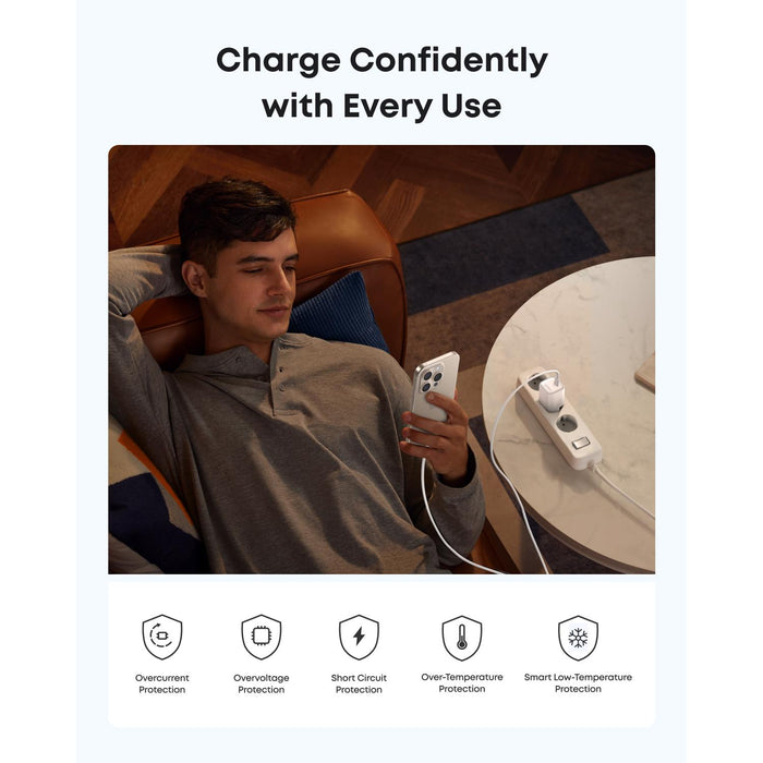 Anker Zolo 30W Compact USB C GaN Charger - White (A2698L21)