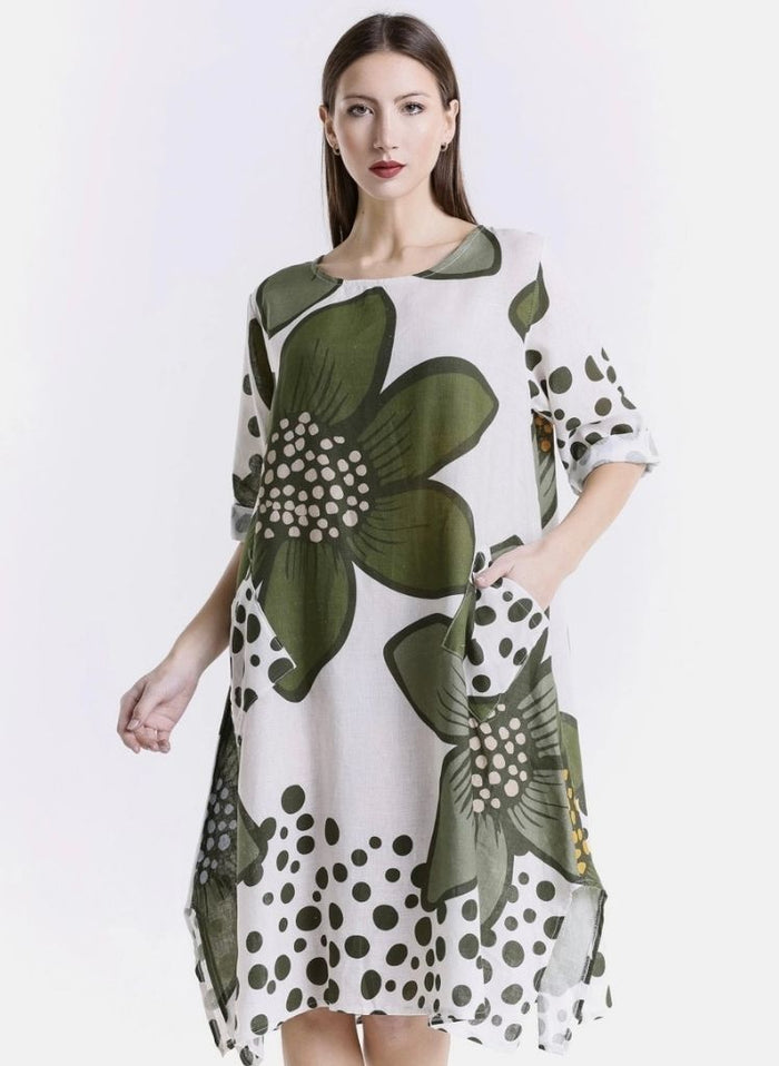 Flower  Green / One Size