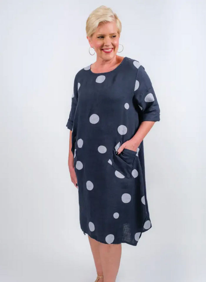 Spotted Navy / One Size