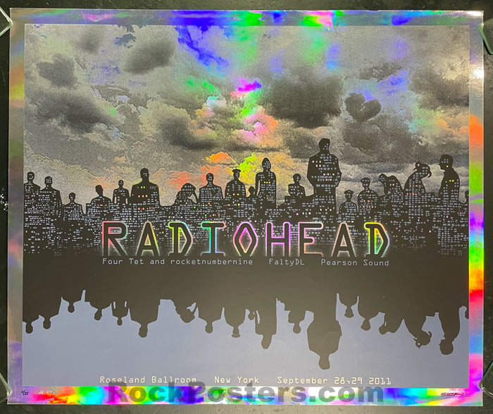 AUCTION - Emek - Radiohead - New York City '11 - Foil Variant - Edition of 25 - Very Good - SF Rock Posters & Collectibles