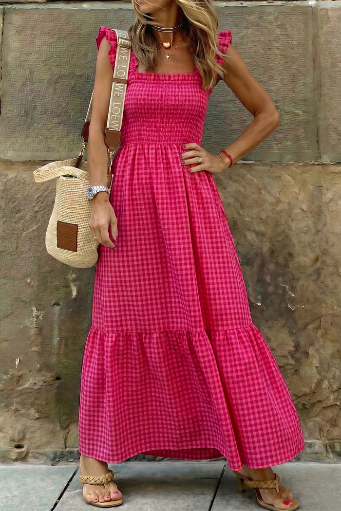 Aurelia Gingham Maxi