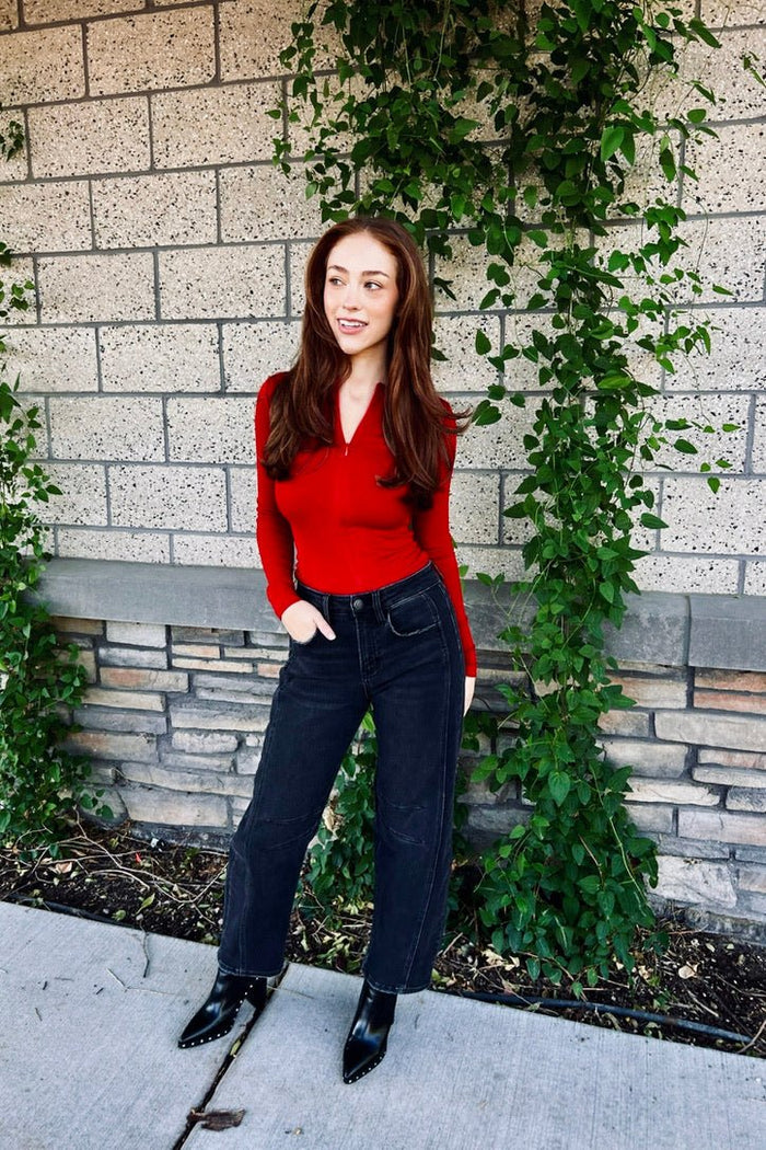 Autumn Aura Zipper Top - FINAL SALE
