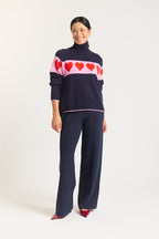 Bailey Merino Cashmere Sweater In Peacoat