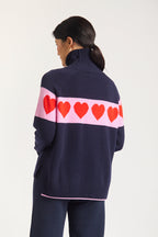 Bailey Merino Cashmere Sweater In Peacoat