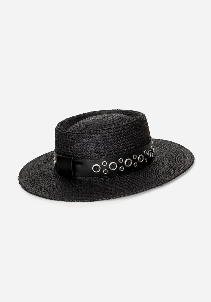 Banish Eyelet Belted Sun Hat