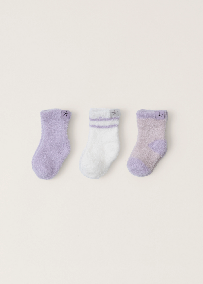 Barefoot Dreams CozyChic Lite Infant 3 Pack Sock Set