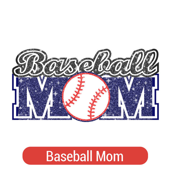 Baseball Theme PAC Glitter HTV (8")