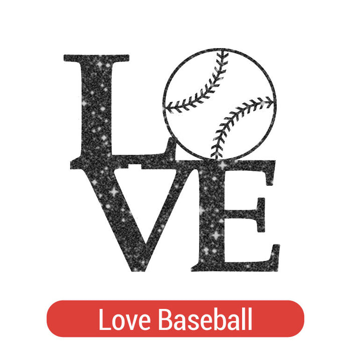 Baseball Theme PAC Glitter HTV (8")